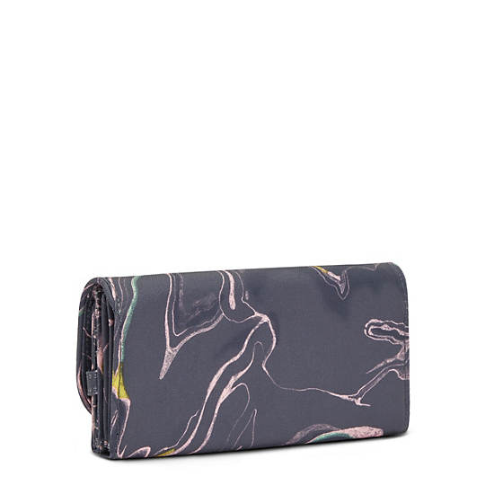 Kipling Money Land Printed Snap Wallet Wallets Soft Marble | CA 2182MQ